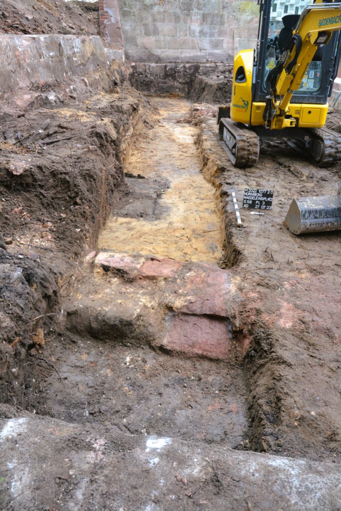 Nürnberg Ausgrabung Scherbaum für Anlage Pocket Park