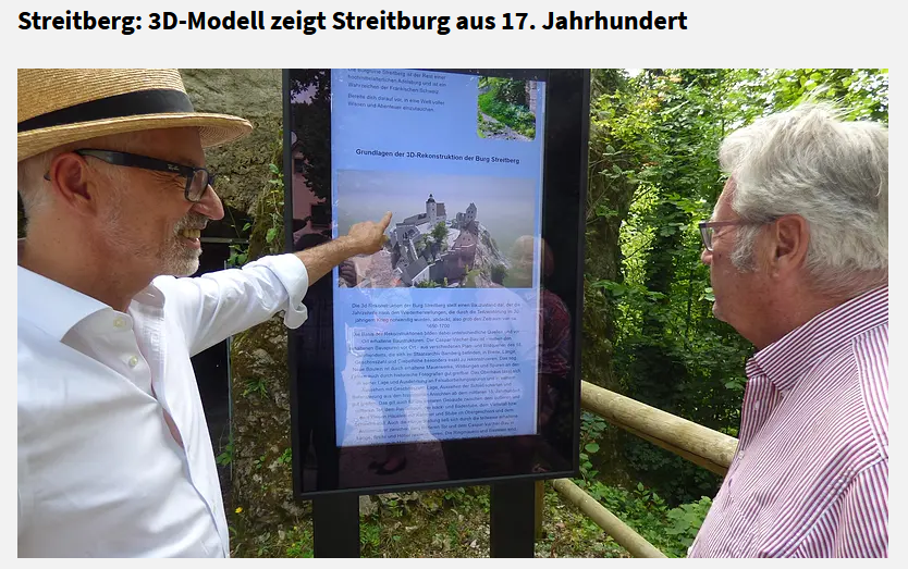 Grabungsfirma Virtuelle Rekonstruktion Burgruine Streitberg