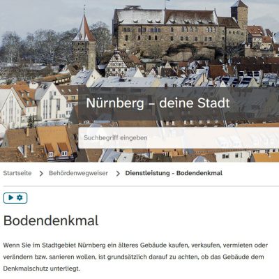 Bodendenkmal Nürnberg Grabungsfirma Scherbaum