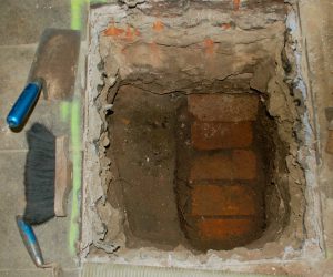 Sondagen Kaiserburg Nürnberg für Sanierung Grabungsfirma Scherbaum